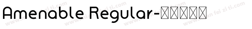 Amenable Regular字体转换